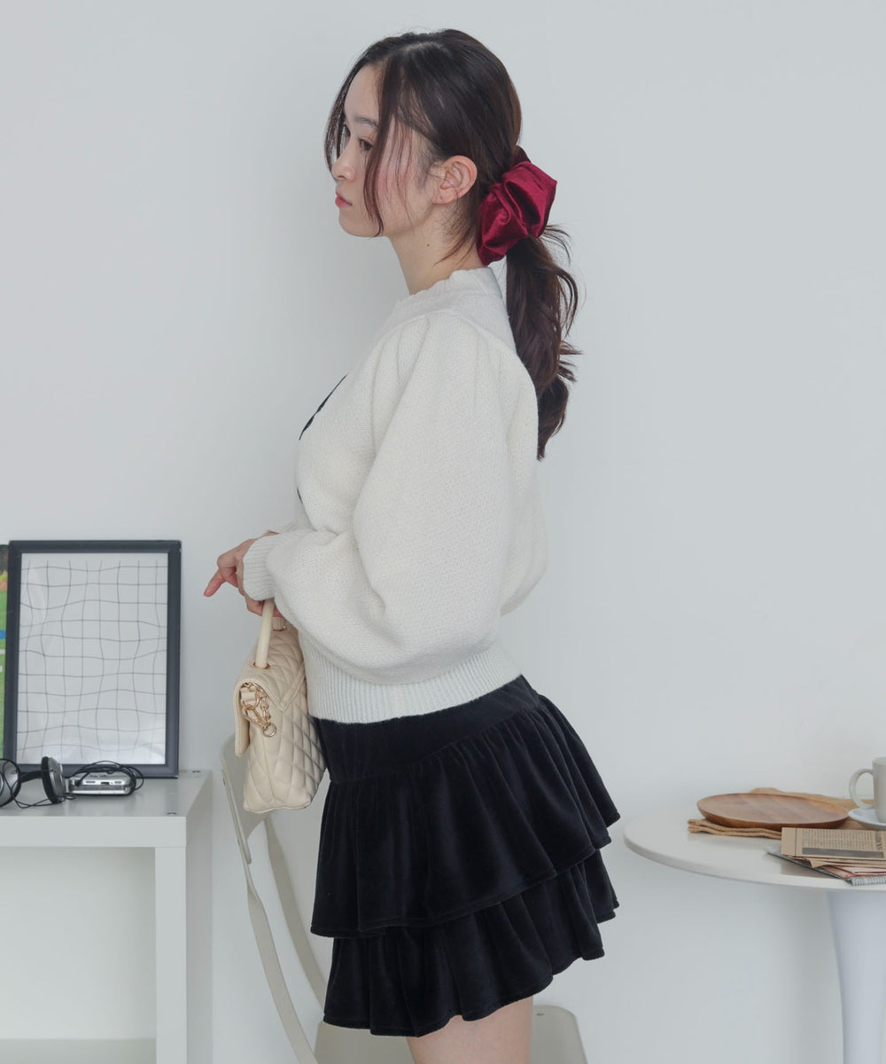 ホワイトアイボリー　モデル：163cm F着用