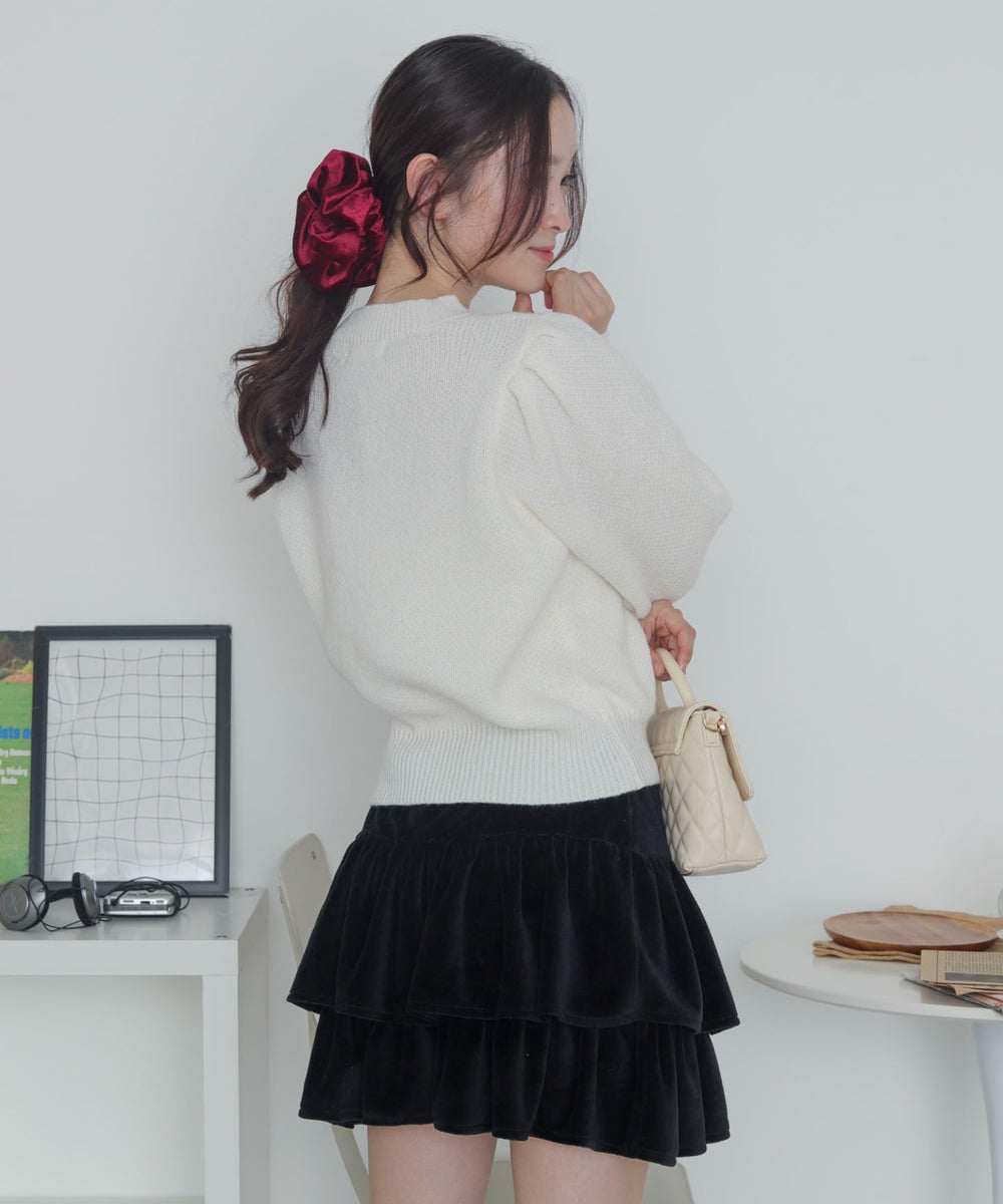 ホワイトアイボリー　モデル：163cm F着用