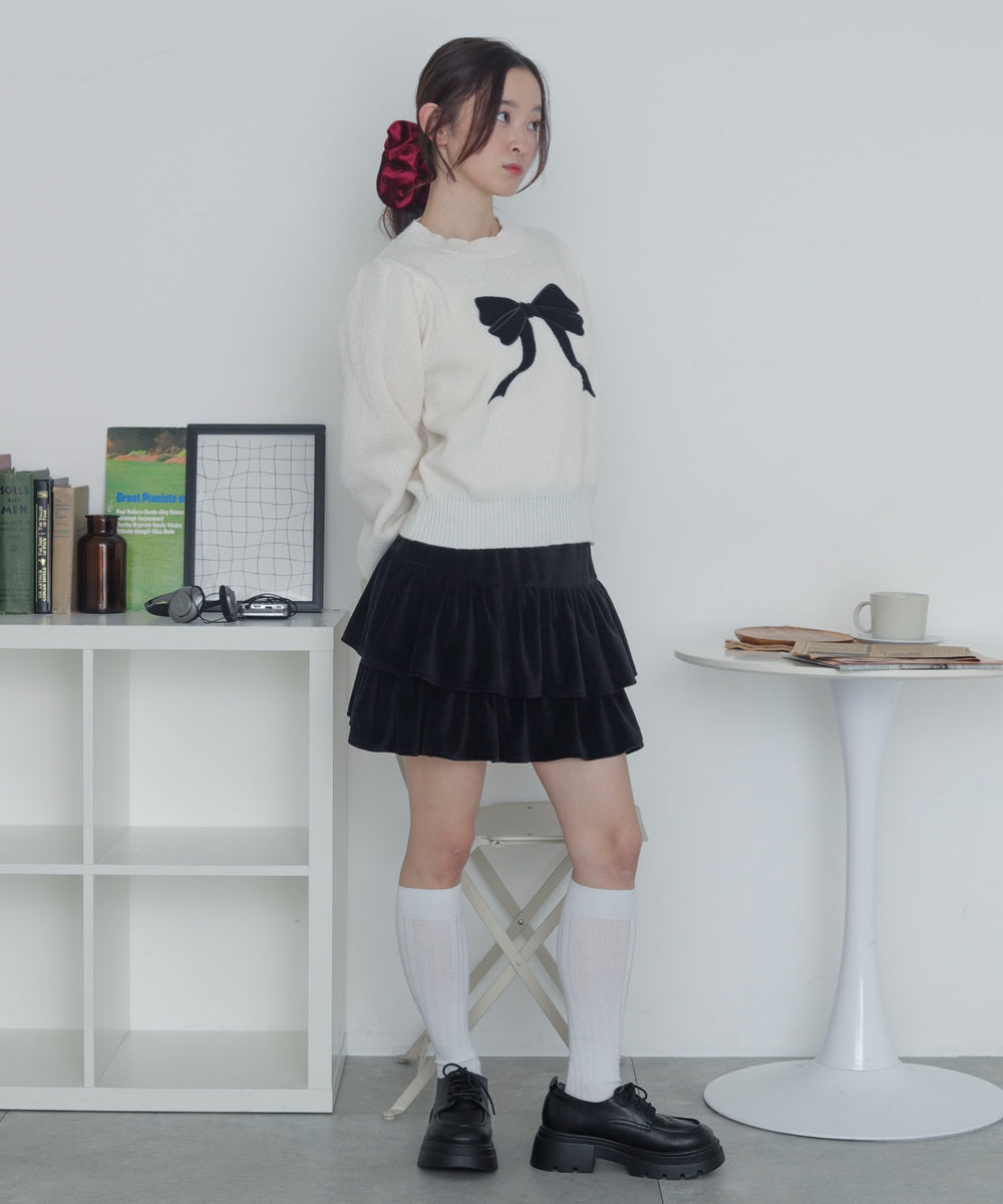 ホワイトアイボリー　モデル：163cm F着用