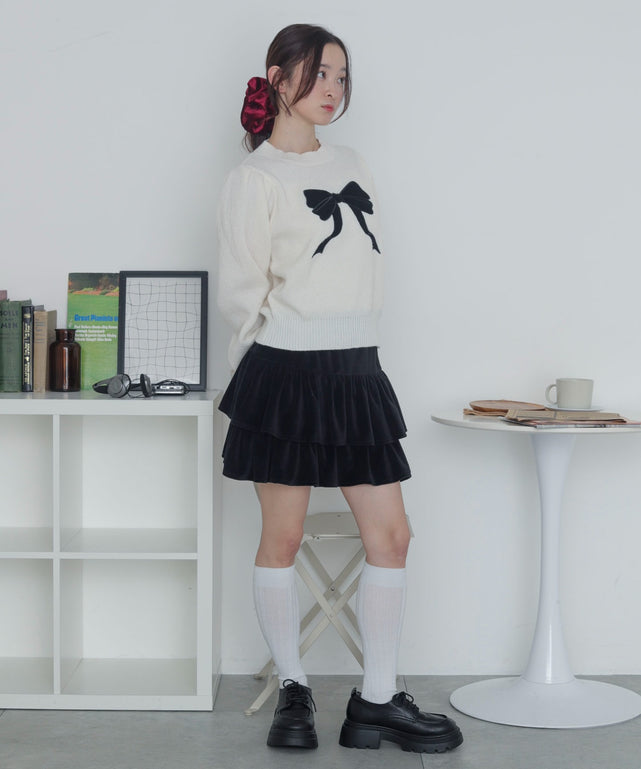 ホワイトアイボリー　モデル：163cm F着用