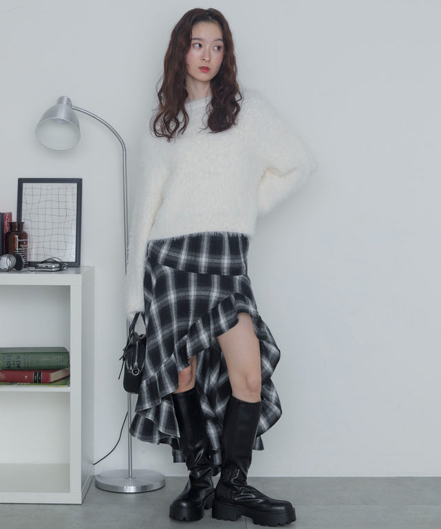 オフホワイト　モデル：163cm F着用