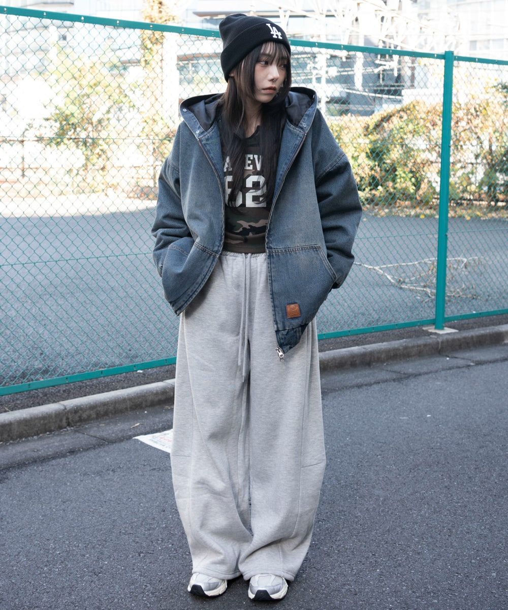 杢グレー　モデル：159cm M着用