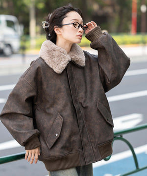 ブラウンソノタ モデル：161cm L着用