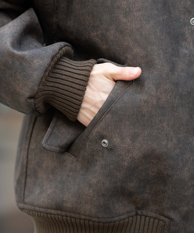 PU2WAYフライトブルゾン