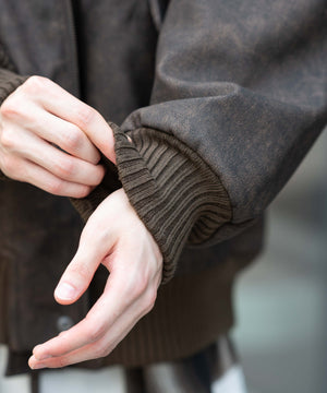 PU2WAYフライトブルゾン