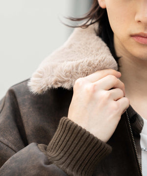 PU2WAYフライトブルゾン