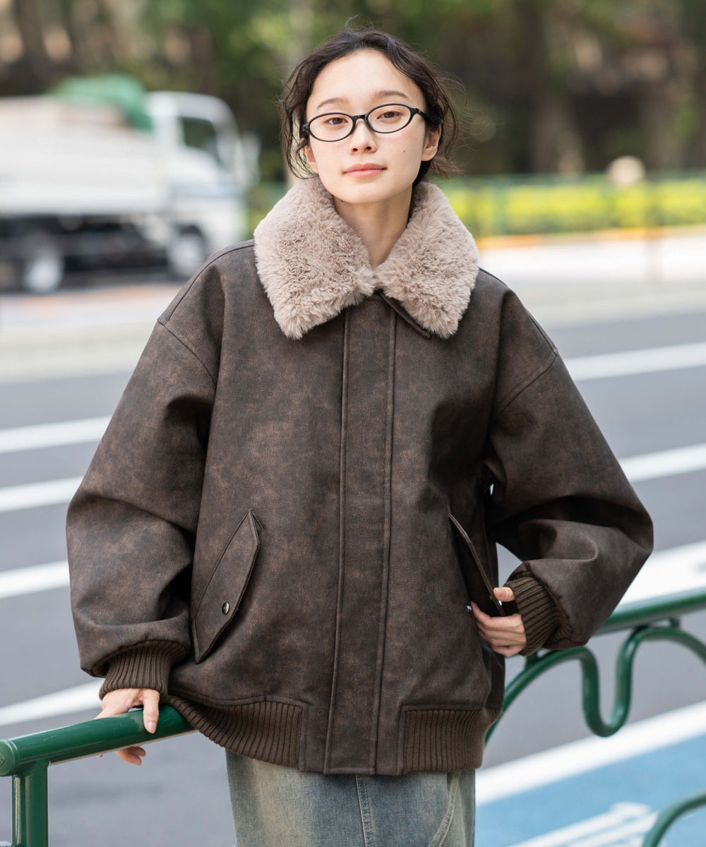 ブラウンソノタ モデル：161cm L着用