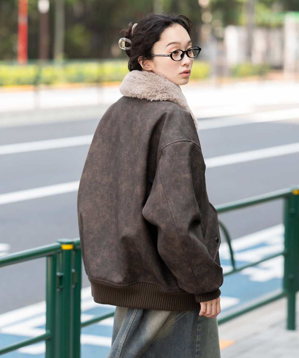 ブラウンソノタ モデル：161cm L着用