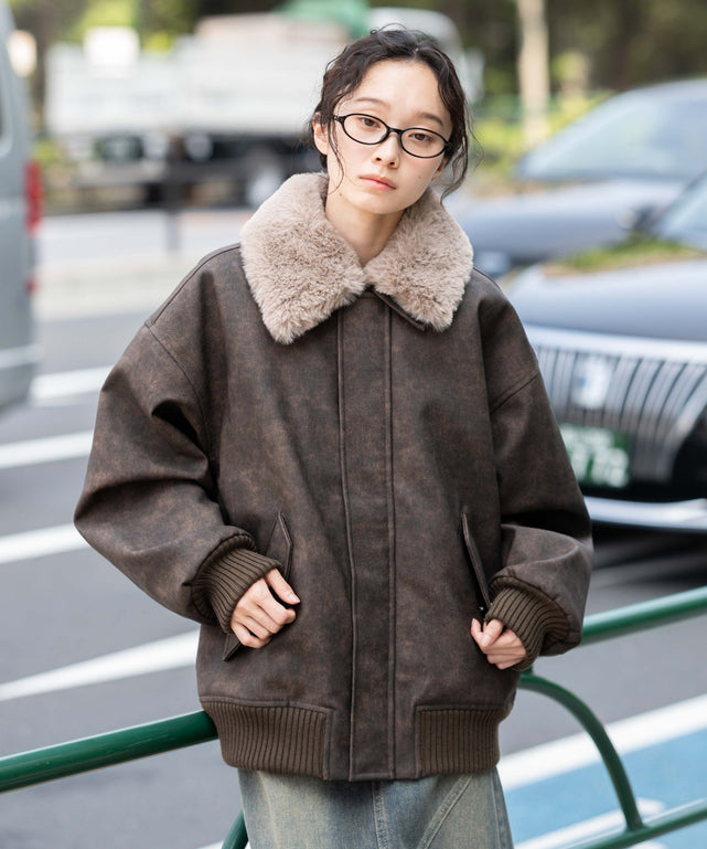 ブラウンソノタ モデル：161cm L着用