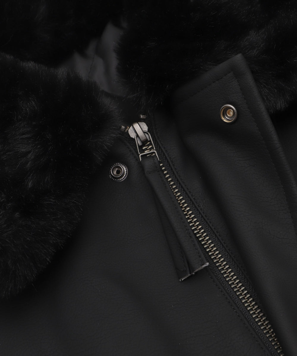 PU2WAYフライトブルゾン