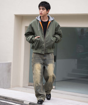 カーキ モデル：180cm L着用