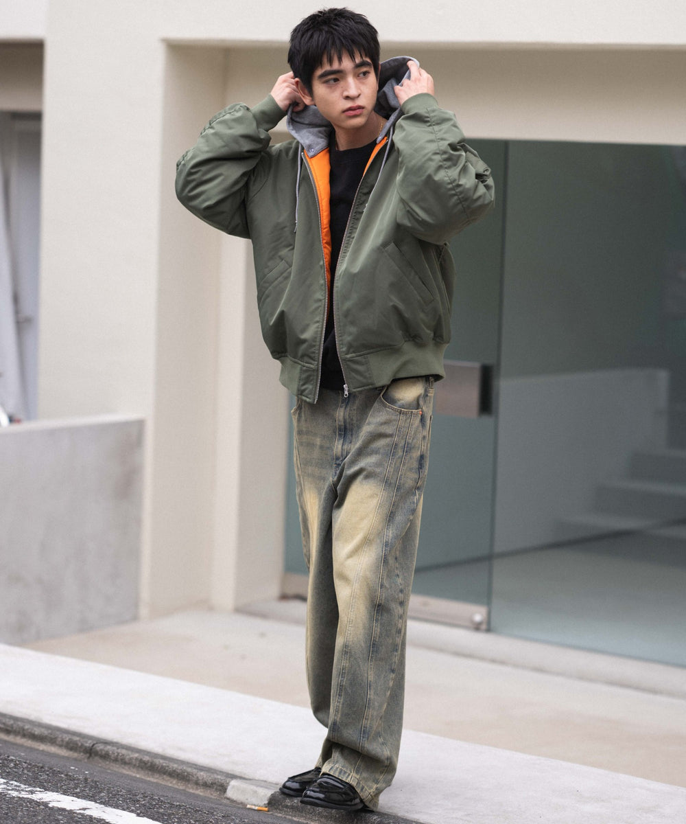 カーキ モデル：180cm L着用