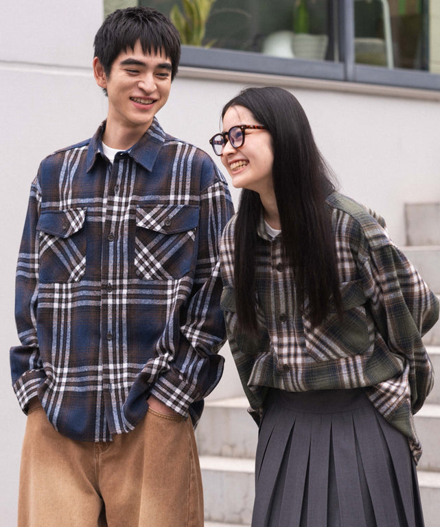 ヘビーネルチェックシャツ（LS）