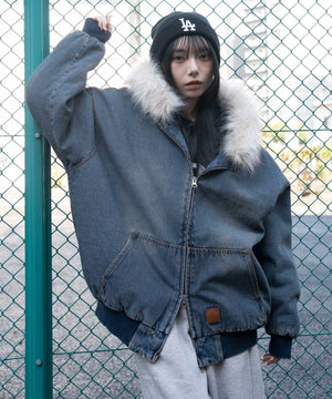 デニム中濃加工　モデル：159cm F着用　