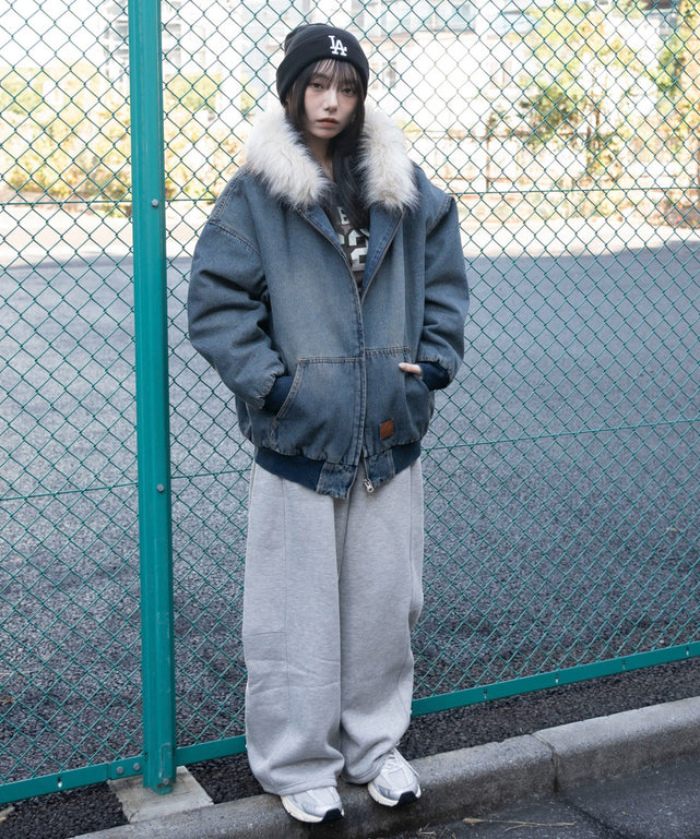 デニム中濃加工　モデル：159cm F着用　