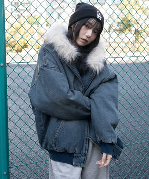 デニム中濃加工　モデル：159cm F着用　