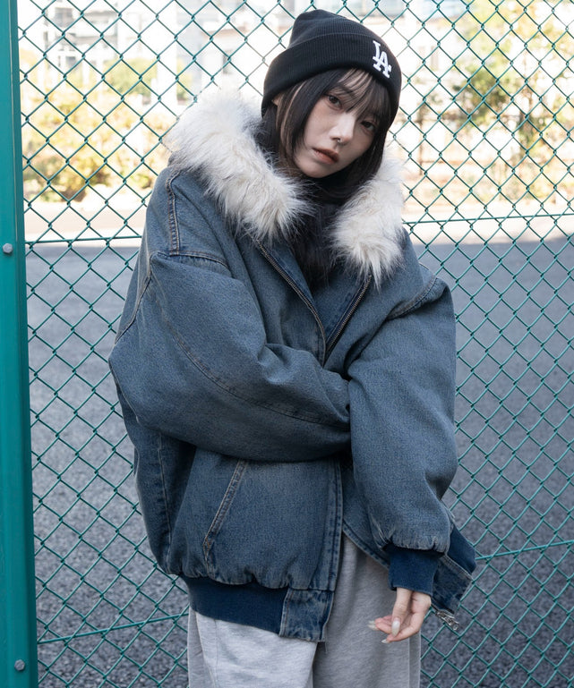 デニム中濃加工　モデル：159cm F着用　