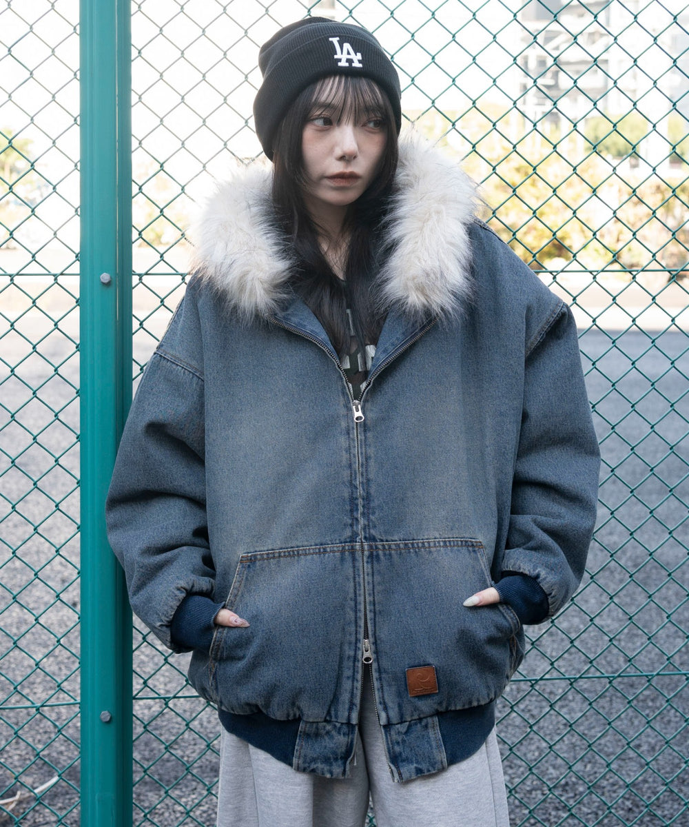 デニム中濃加工　モデル：159cm F着用　