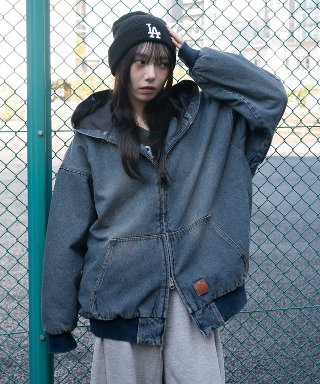 デニム中濃加工　モデル：159cm F着用　