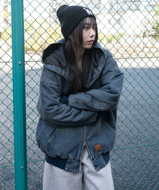 デニム中濃加工　モデル：159cm F着用　