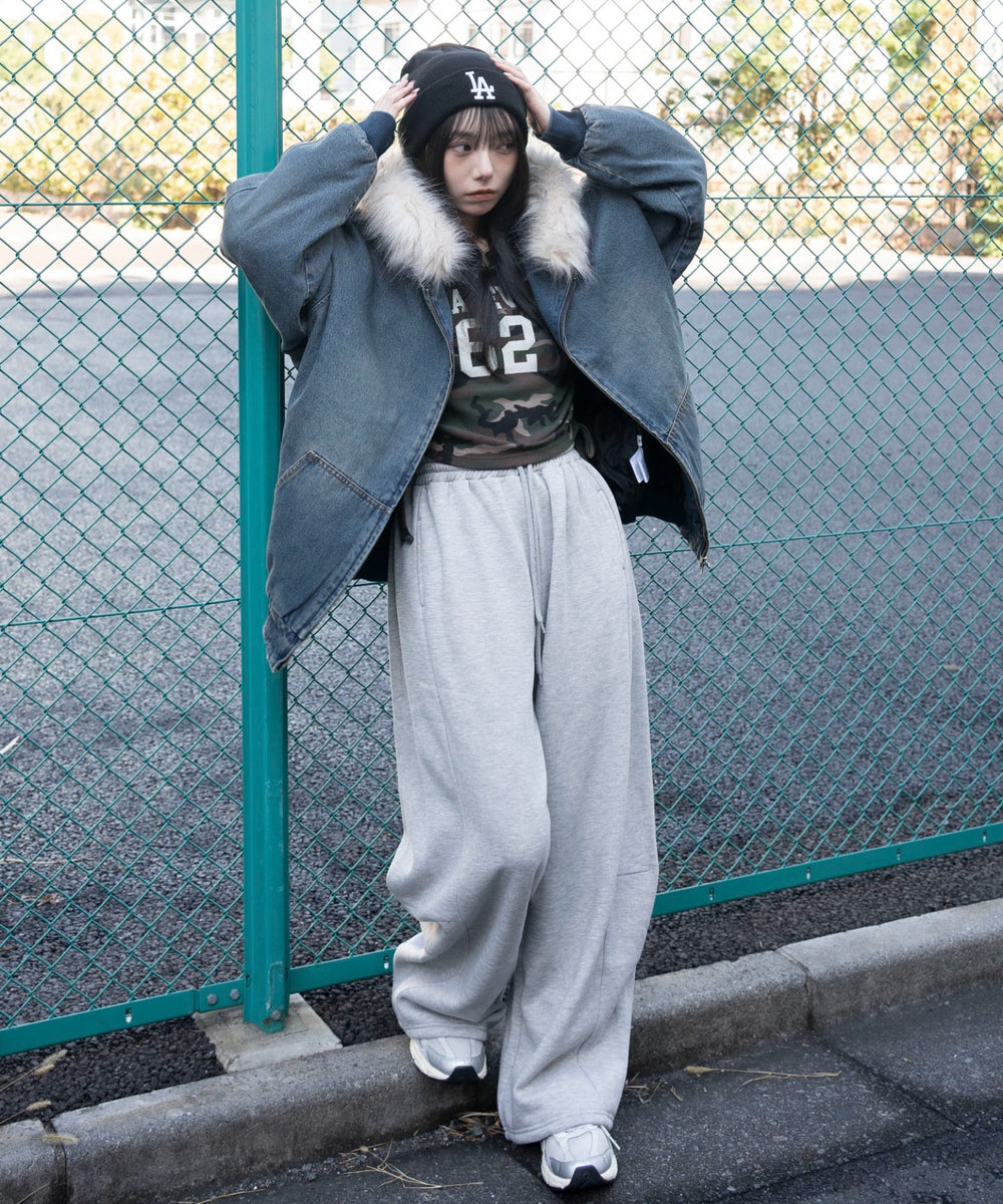 デニム中濃加工　モデル：159cm F着用　