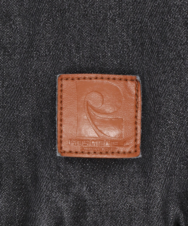 デニムキルトファーフードブルゾン