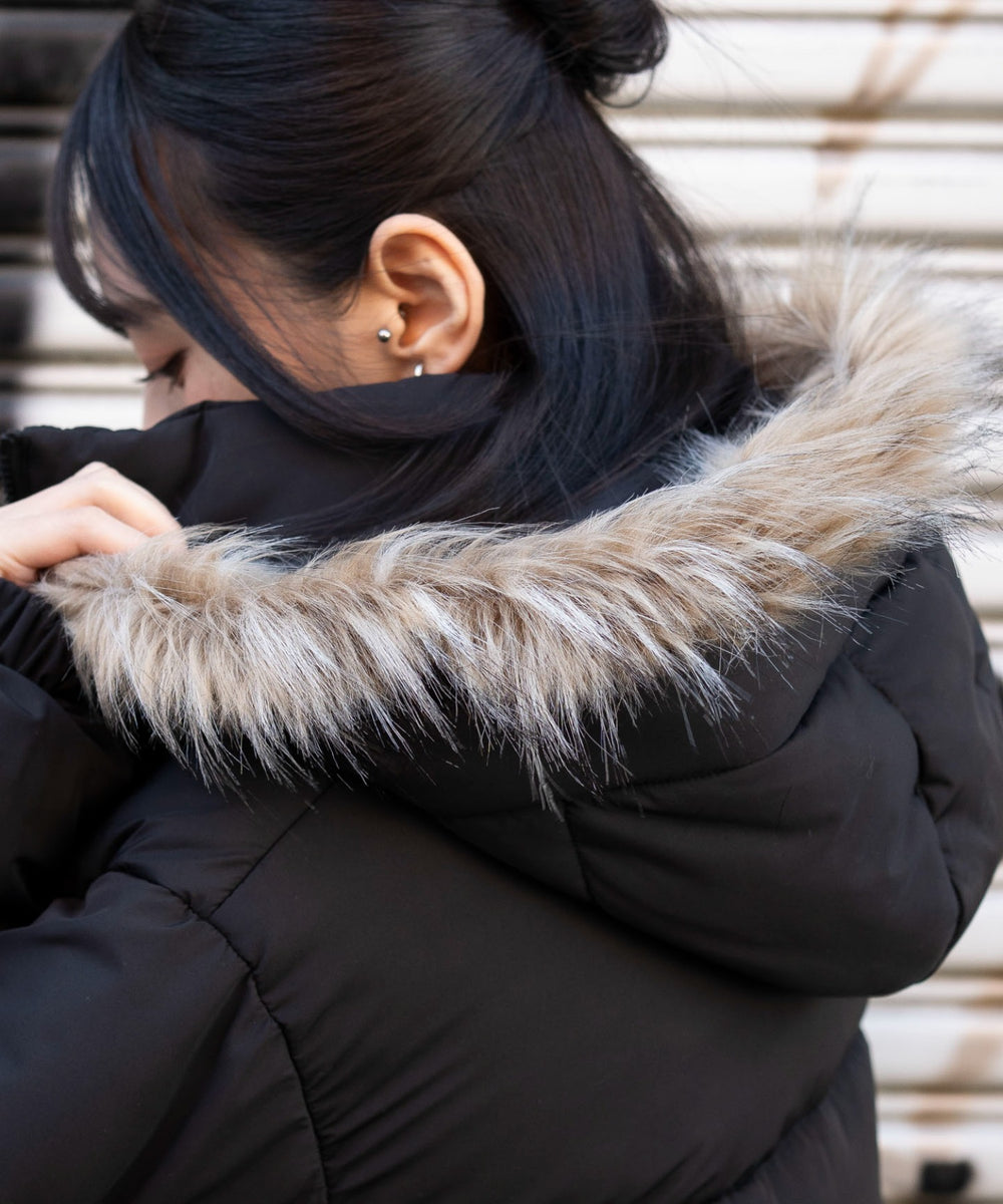 3WAYファーフードパファーブルゾン