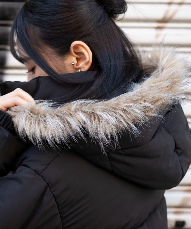 3WAYファーフードパファーブルゾン