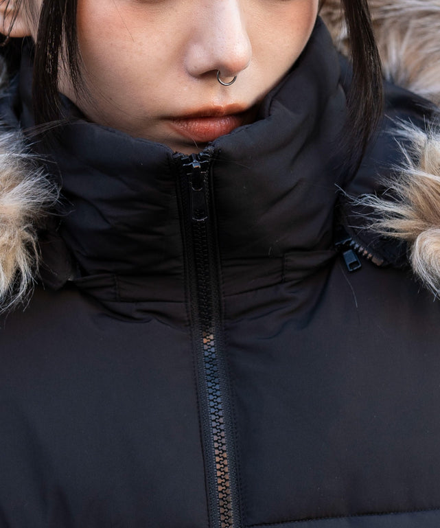 3WAYファーフードパファーブルゾン