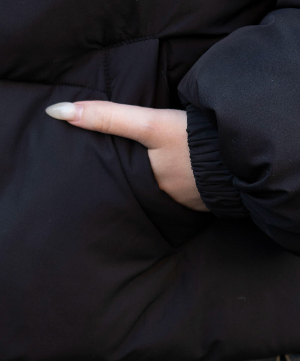 3WAYファーフードパファーブルゾン