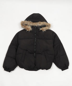 3WAYファーフードパファーブルゾン