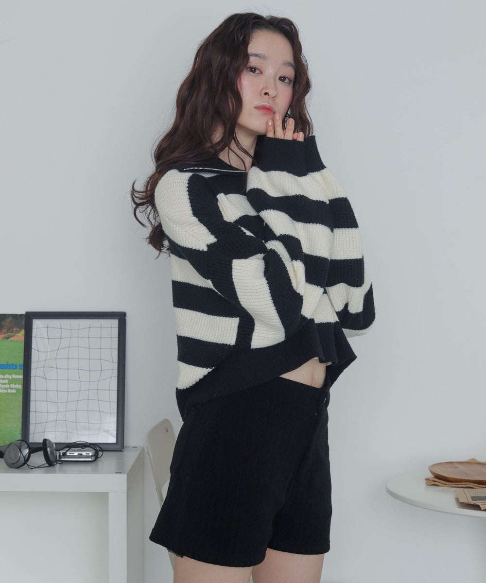 ホワイトボーダー　デル：163cm F着用