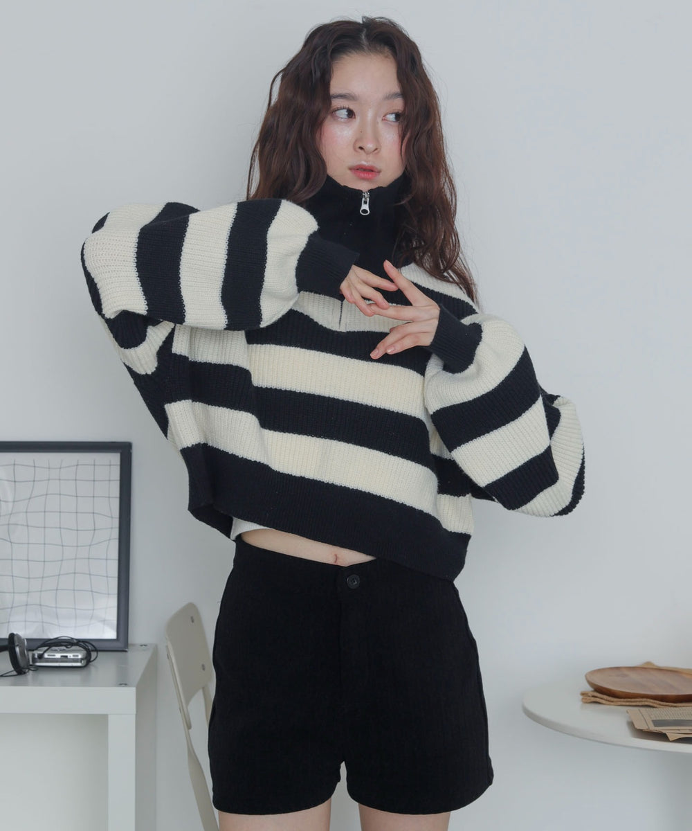 ホワイトボーダー　デル：163cm F着用