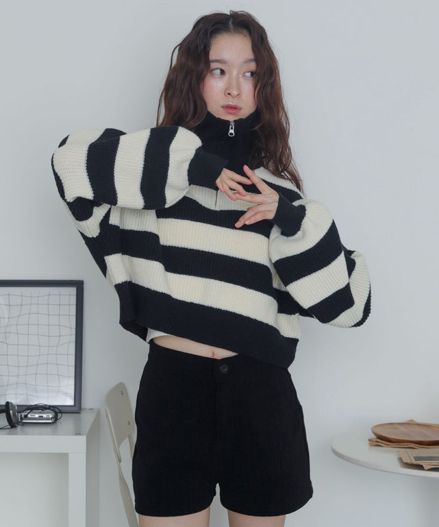 ホワイトボーダー　デル：163cm F着用