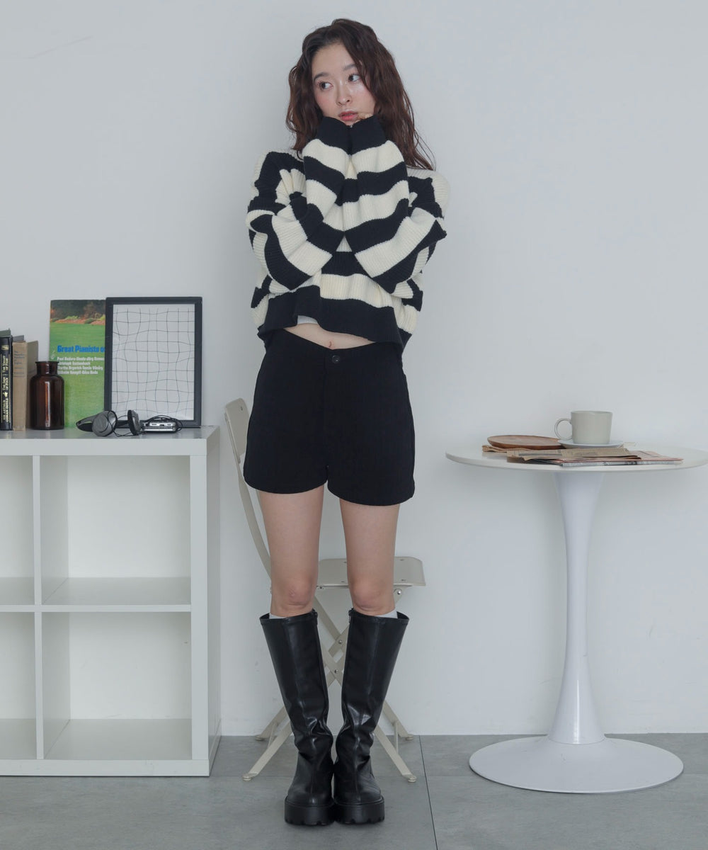 ホワイトボーダー　デル：163cm F着用