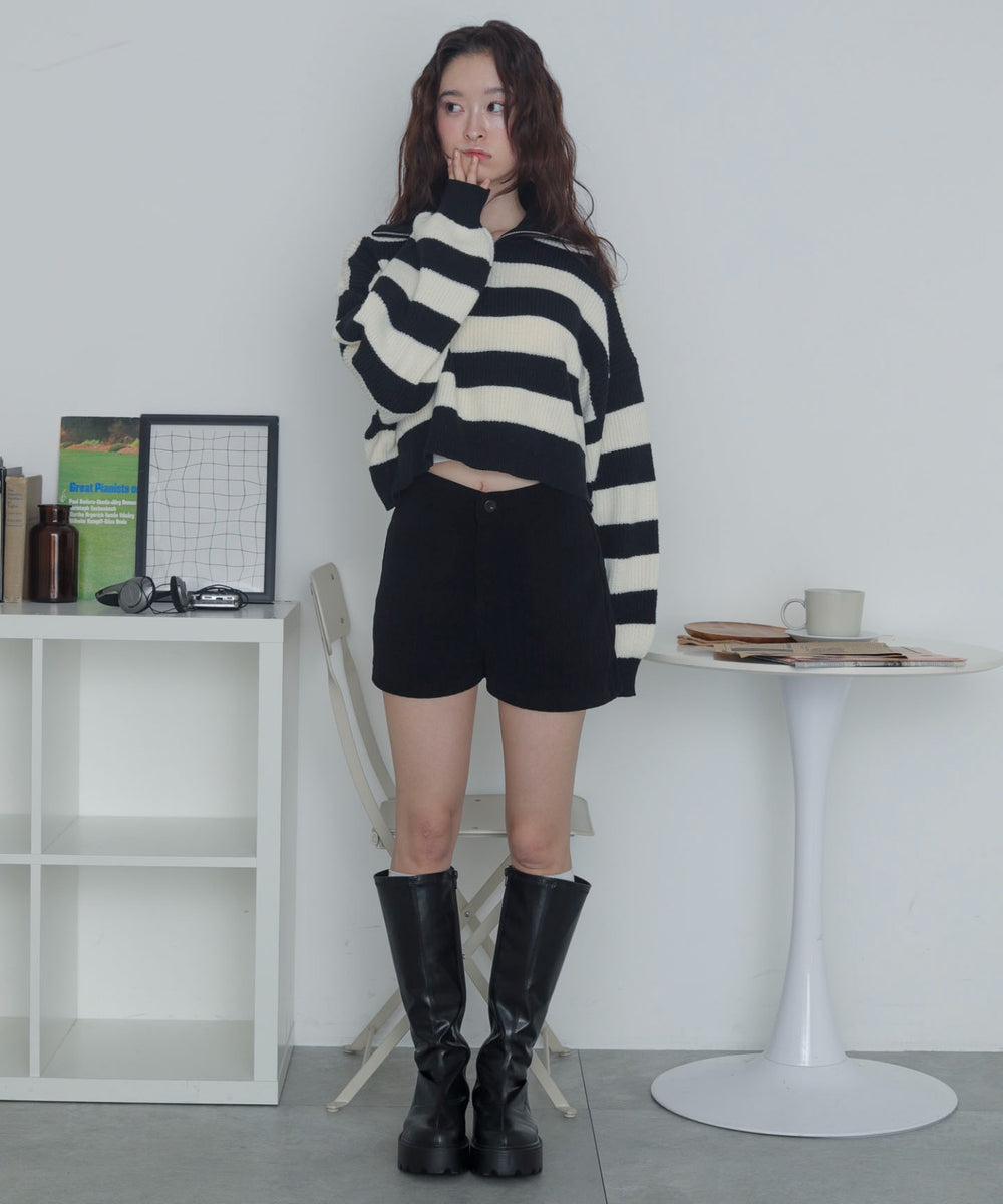 ホワイトボーダー　デル：163cm F着用