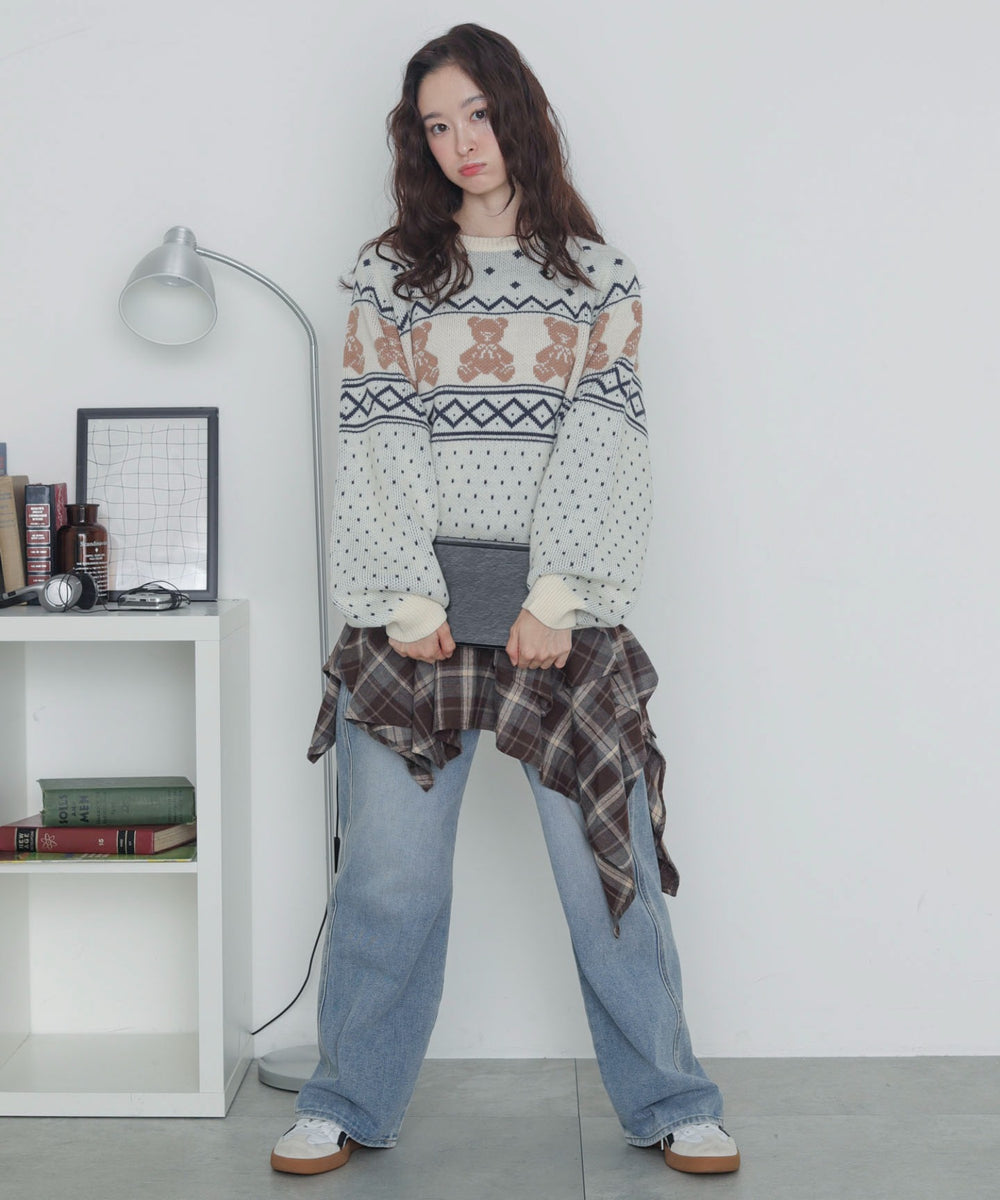 ホワイト　モデル：163cm F着用