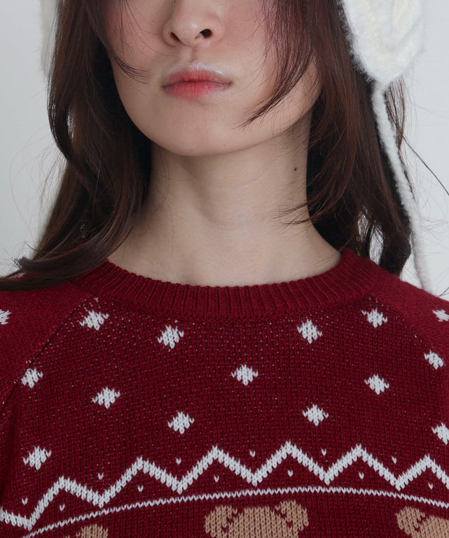 ノルディックベアニットプルオーバー