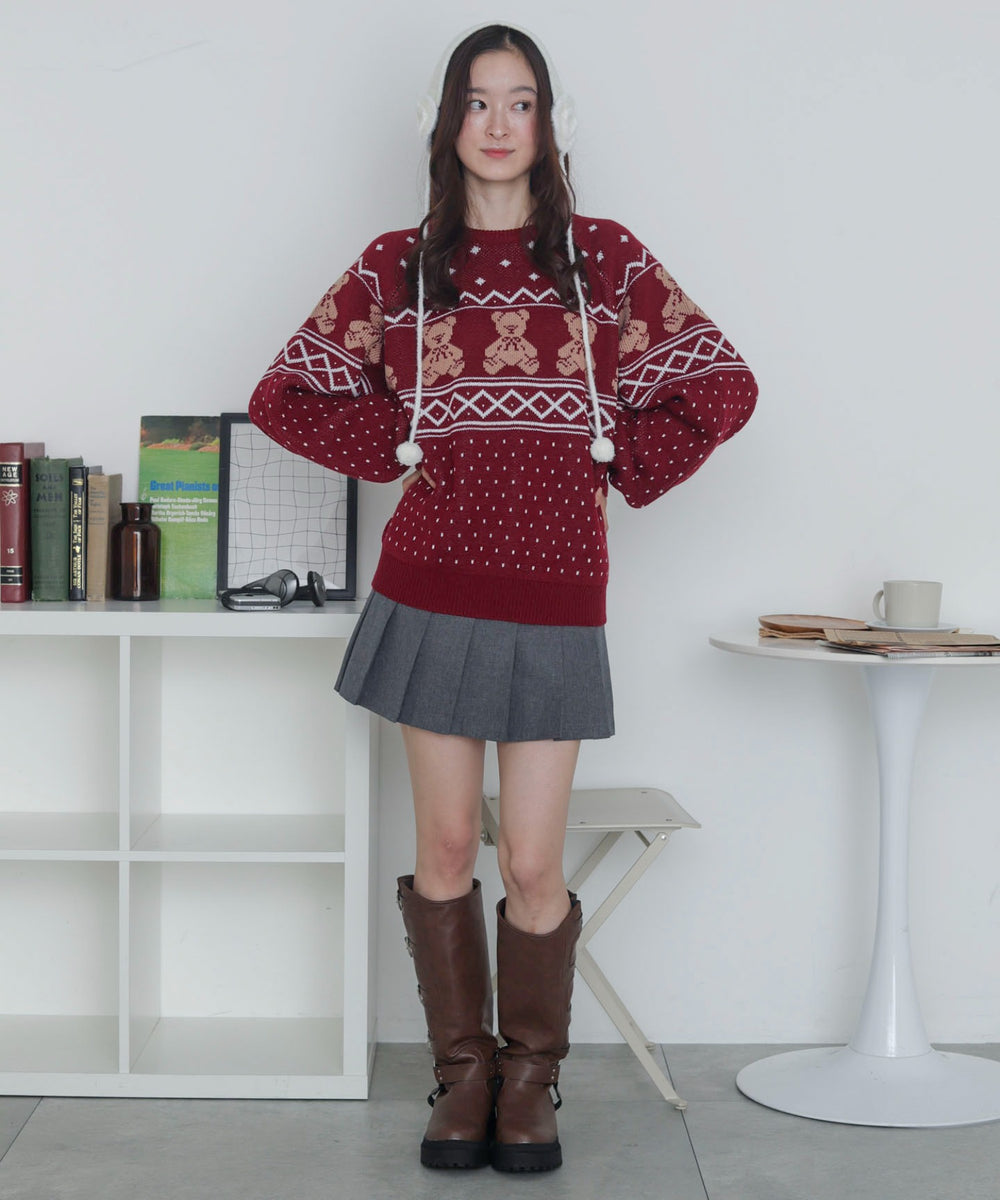 ワイン　モデル：163cm F着用