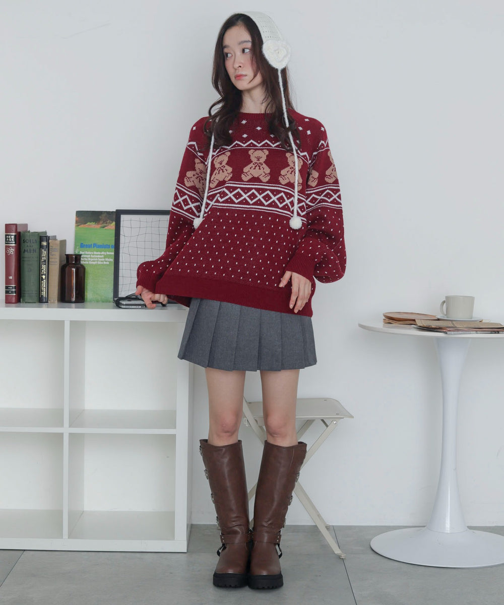 ワイン　モデル：163cm F着用