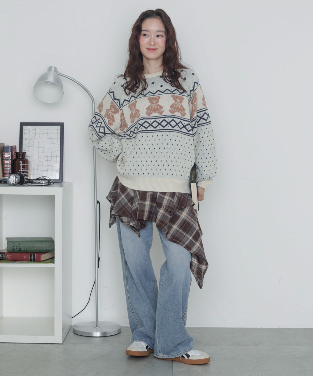 ホワイト　モデル：163cm F着用