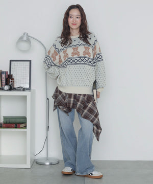 ホワイト　モデル：163cm F着用