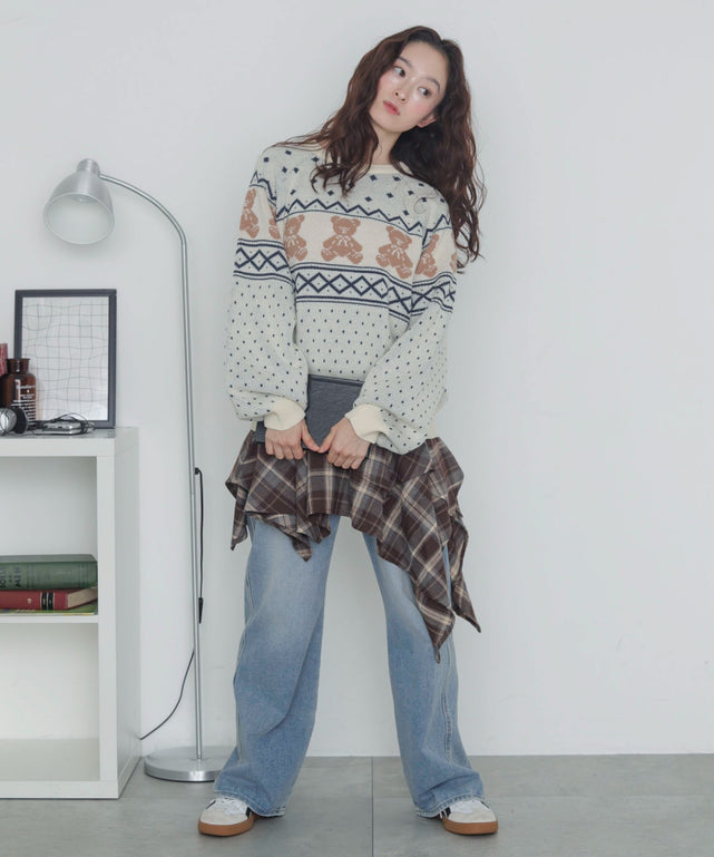 ホワイト　モデル：163cm F着用