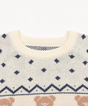 ノルディックベアニットプルオーバー