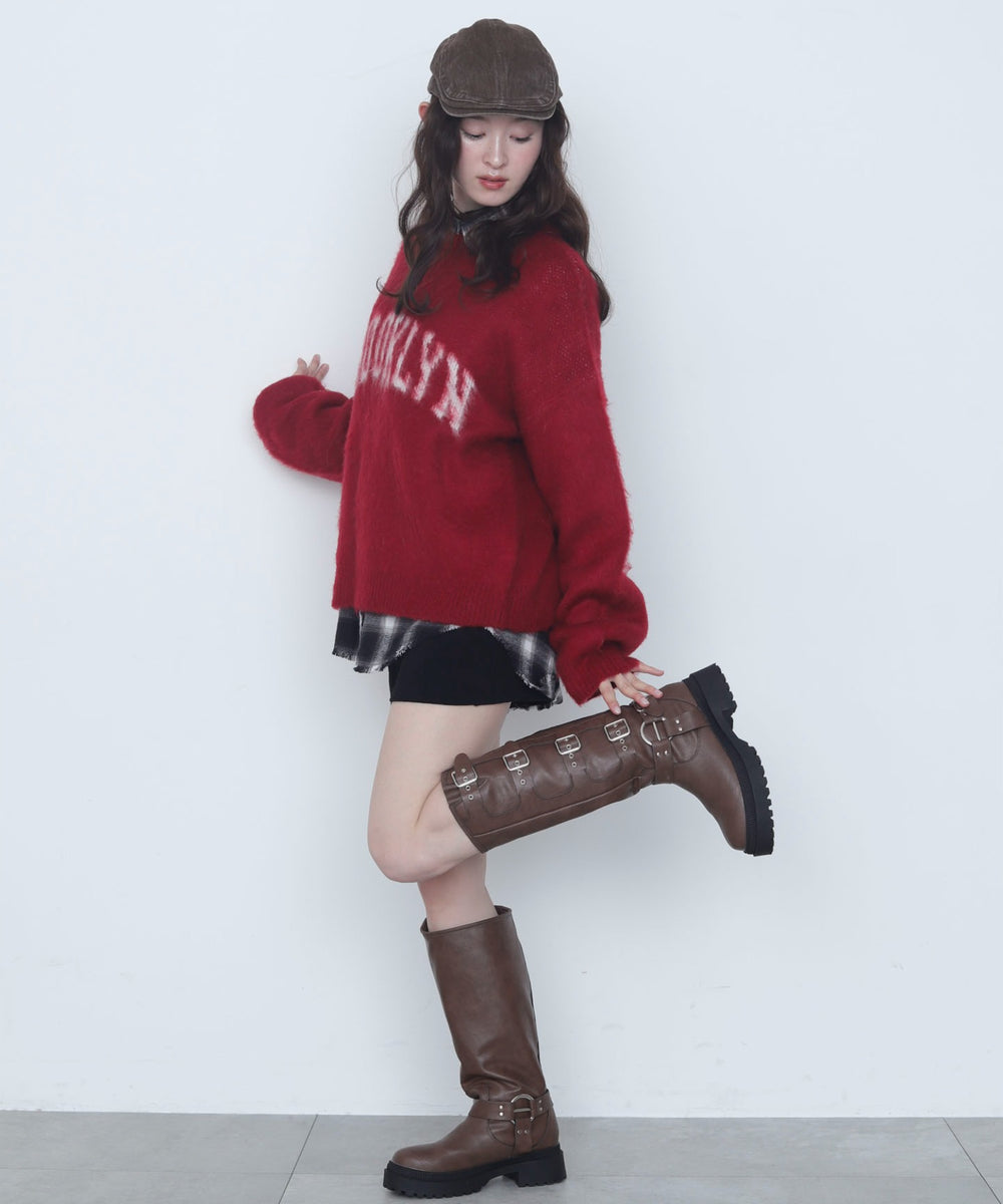 レッド　モデル：163cm F着用