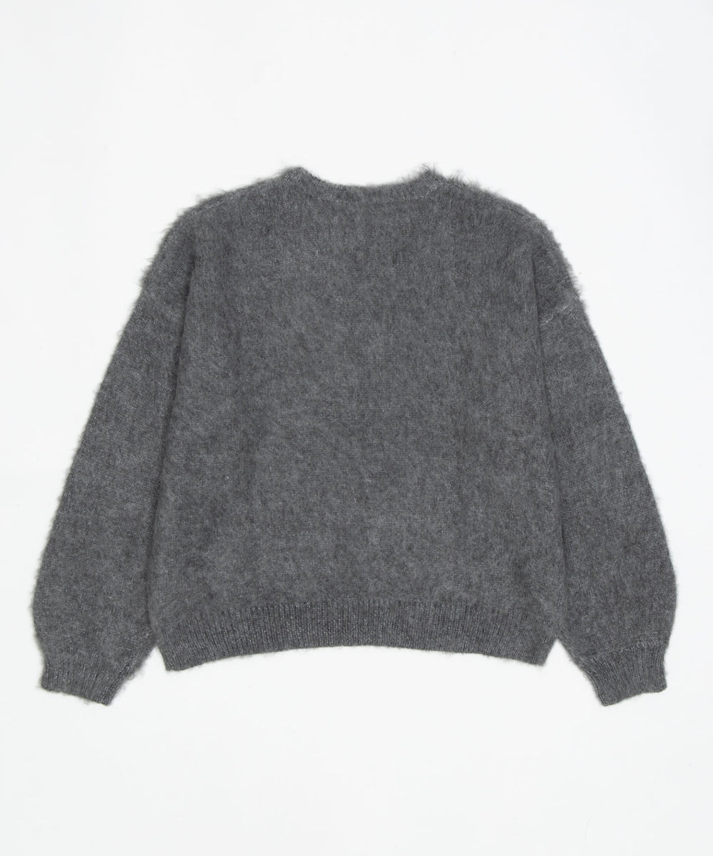 モヘアタッチBROOKLYNロゴニット