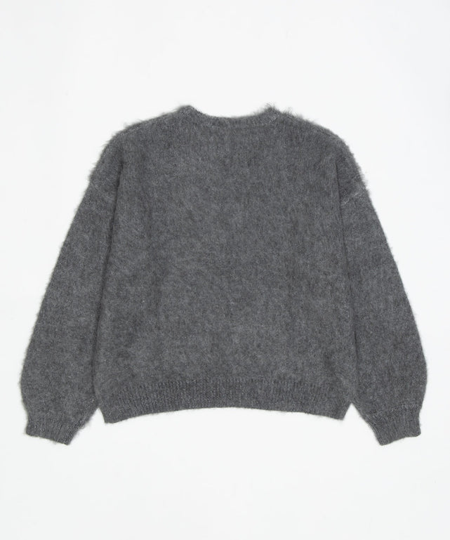 モヘアタッチBROOKLYNロゴニット