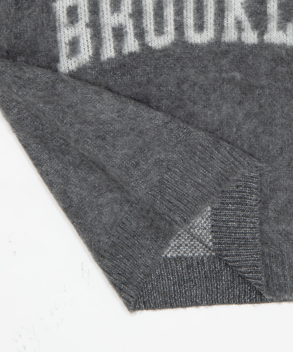 モヘアタッチBROOKLYNロゴニット