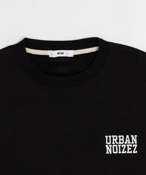 アクセ付き裏シャギーグラフィックプルオーバー