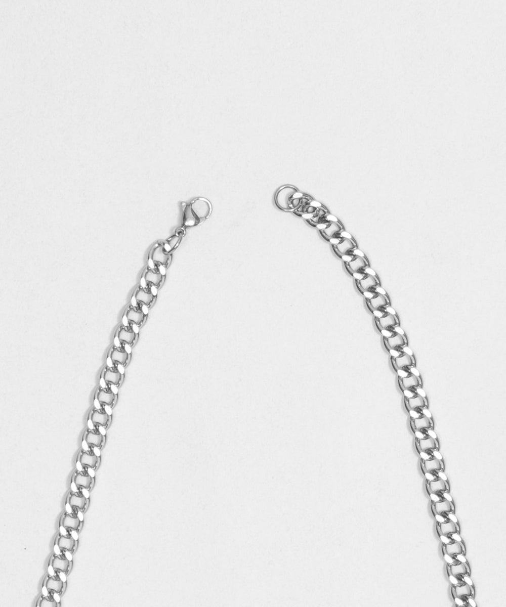 アクセ付き裏シャギーグラフィックプルオーバー